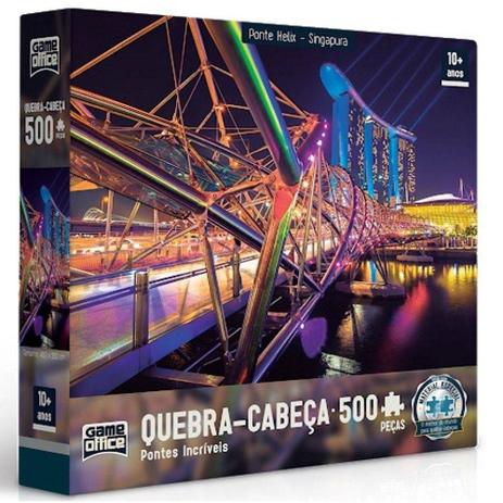 Quebra Cabeça Pontes Incríveis Ponte Helix Singapura 500 Peças - Toyster Menor preço em Quebra Cabeça Pontes Incríveis Ponte Helix Singapura 500 Peças - Toyster