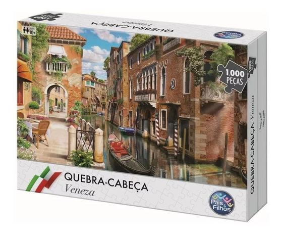 Quebra Cabeça Premium Pais filhos Veneza 1000 Peças 54x74cm - Pais E Filhos Menor preço em Quebra Cabeça Premium Pais filhos Veneza 1000 Peças 54x74cm - Pais E Filhos