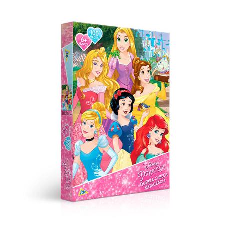 Quebra Cabeça Princesas Disney 100 Peças Toyster Menor preço em Quebra Cabeça Princesas Disney 100 Peças Toyster