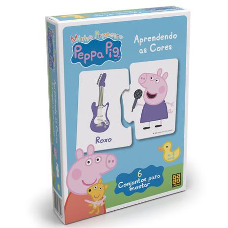 Quebra-Cabeça Progressivo - Aprendendo as Cores - Peppa Pig - Grow Menor preço em Quebra-Cabeça Progressivo - Aprendendo as Cores - Peppa Pig - Grow