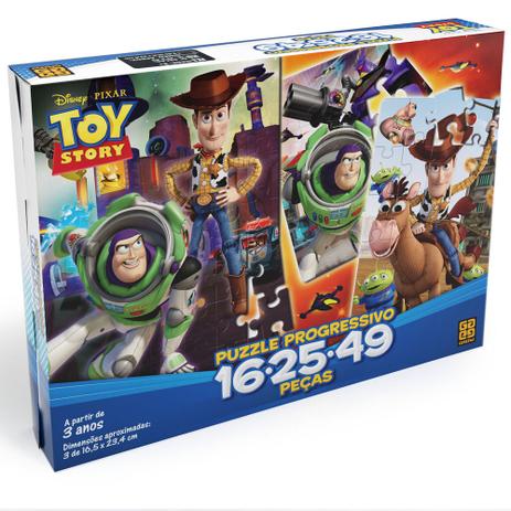 Quebra Cabeça Progressivo Puzzle Toy Story Disney Grow Menor preço em Quebra Cabeça Progressivo Puzzle Toy Story Disney Grow