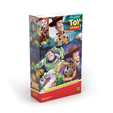 Quebra-Cabeça Progressivo Toy Story Puzzle - Grow Menor preço em Quebra-Cabeça Progressivo Toy Story Puzzle - Grow