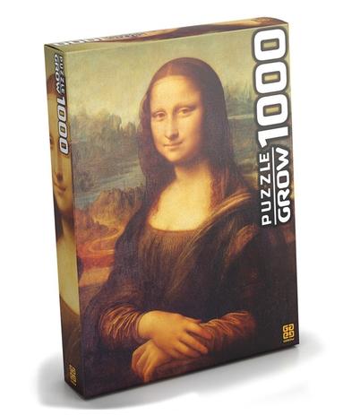 Quebra Cabeça Puzzle 1000 Peças Monalisa - Grow Menor preço em Quebra Cabeça Puzzle 1000 Peças Monalisa - Grow