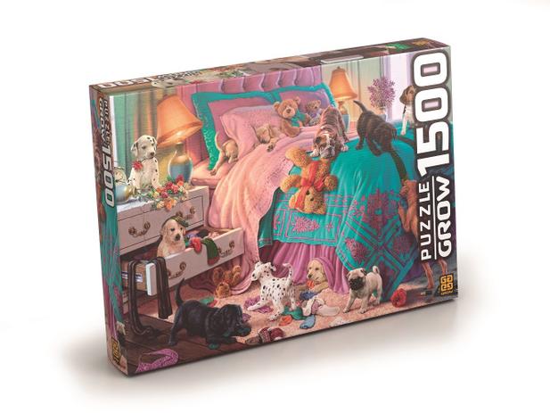 Quebra-Cabeça Puzzle 1500 Peças - Filhotes Em Ação - Grow Menor preço em Quebra-Cabeça Puzzle 1500 Peças - Filhotes Em Ação - Grow