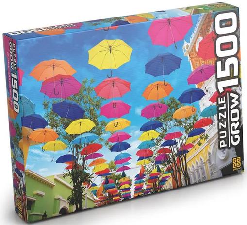 Quebra Cabeça Puzzle 1500 Peças Guarda Chuvas Ao Céu 03609 - Grow Menor preço em Quebra Cabeça Puzzle 1500 Peças Guarda Chuvas Ao Céu 03609 - Grow