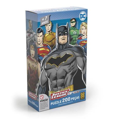Quebra Cabeça Puzzle 200 Peças Liga Da Justiça Grow 03808 Menor preço em Quebra Cabeça Puzzle 200 Peças Liga Da Justiça Grow 03808