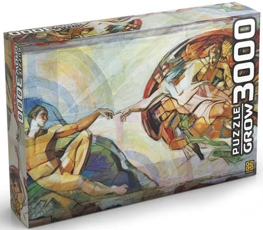Quebra Cabeça Puzzle 3000 Peças Criação De Adão 03611 - Grow Menor preço em Quebra Cabeça Puzzle 3000 Peças Criação De Adão 03611 - Grow