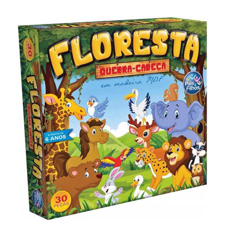 Quebra Cabeça Puzzle Em Madeira Floresta 30 Peças 4 Anos - Pais & Filhos Menor preço em Quebra Cabeça Puzzle Em Madeira Floresta 30 Peças 4 Anos - Pais & Filhos