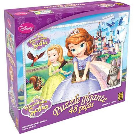 Quebra Cabeça Puzzle Gigante Princesinha Sofia 48 Peças Grow Menor preço em Quebra Cabeça Puzzle Gigante Princesinha Sofia 48 Peças Grow