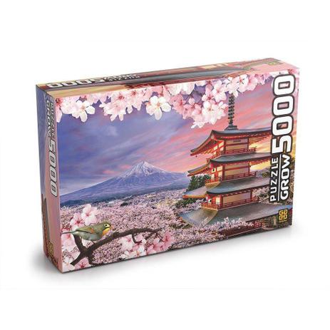 Quebra-cabeça Puzzle Monte Fuji 5000 Peças 3464 - Grow Menor preço em Quebra-cabeça Puzzle Monte Fuji 5000 Peças 3464 - Grow