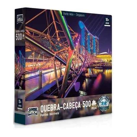 Quebra Cabeça Puzzle Ponte Helix 500 Peças - Toyster Menor preço em Quebra Cabeça Puzzle Ponte Helix 500 Peças - Toyster