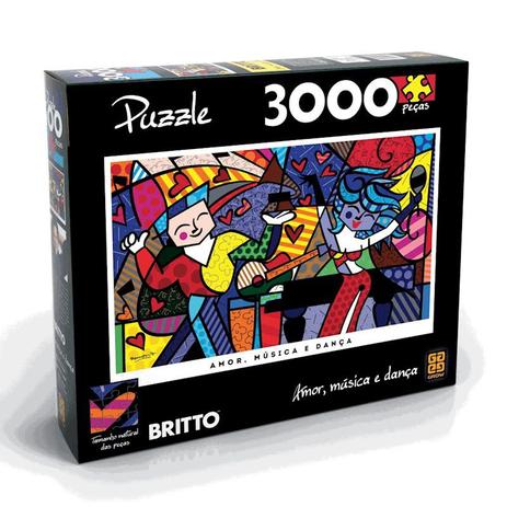 Quebra Cabeca Puzzle Romero Britto 3000 Peas 02961 Grow é boa?