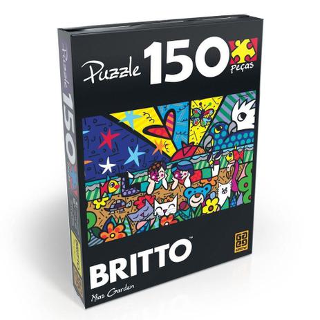 Quebra-Cabeça - Romero Britto - Mias Garden - 150 Peças - Grow Menor preço em Quebra-Cabeça - Romero Britto - Mias Garden - 150 Peças - Grow