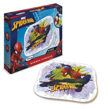 Quebra Cabeça Spider Man 60 Peças Xalingo Menor preço em Quebra Cabeça Spider Man 60 Peças Xalingo