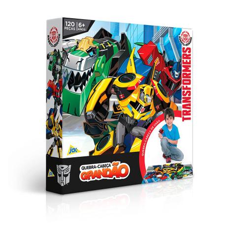 Quebra Cabeça Transformers 120 Peças Toyster Menor preço em Quebra Cabeça Transformers 120 Peças Toyster