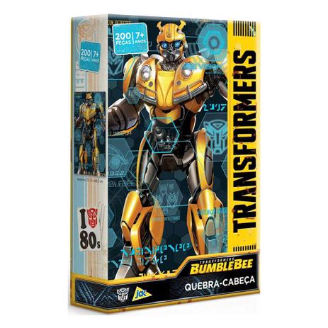 Quebra-Cabeça Transformers Bumblebee - 200 Peças - Jak - Toyster Menor preço em Quebra-Cabeça Transformers Bumblebee - 200 Peças - Jak - Toyster