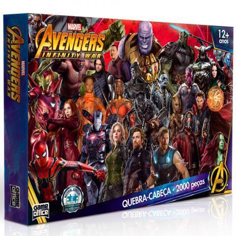 Quebra-Cabeças 2000 Peças Avengers Infinity War Toyster Menor preço em Quebra-Cabeças 2000 Peças Avengers Infinity War Toyster