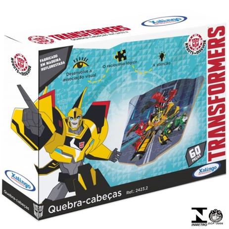 Menor preço em Quebra-Cabeças 60 Peças Transformers 24232 Xalingo