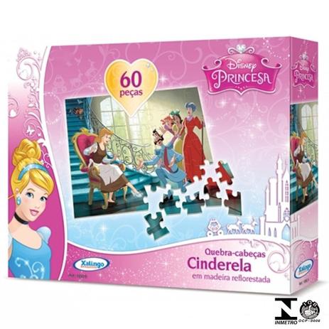 Quebra-Cabeças Cinderela Disney 60 Peças 18909 Xalingo Menor preço em Quebra-Cabeças Cinderela Disney 60 Peças 18909 Xalingo