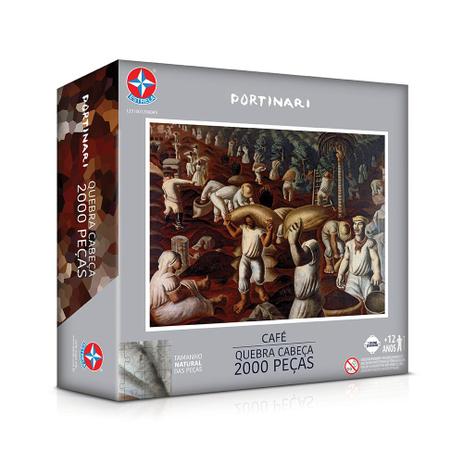 Quebra-Cabeças Portinari 2000 Peças Café - Estrela Menor preço em Quebra-Cabeças Portinari 2000 Peças Café - Estrela