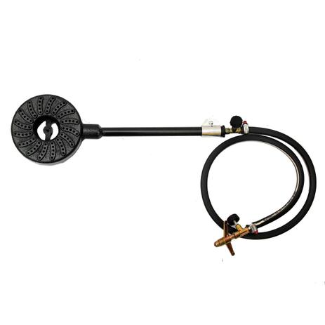 Queimador alta pressão Ferro Fundido 14cm + Registro Distrel Menor preço em Queimador alta pressão Ferro Fundido 14cm + Registro Distrel