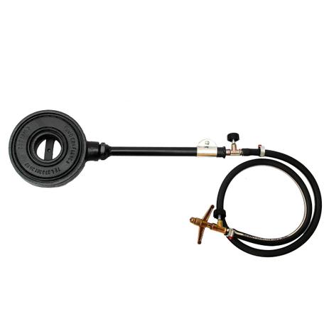 Queimador Alta Pressão Ferro Fundido Chamazul Com Registro - Distrel Menor preço em Queimador Alta Pressão Ferro Fundido Chamazul Com Registro - Distrel