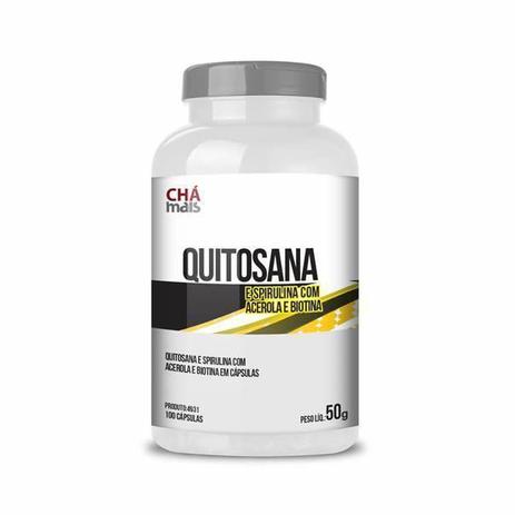 Quitosana Spirulina com Acerola e Biotina - 100 Cápsulas - Chá Mais Menor preço em Quitosana Spirulina com Acerola e Biotina - 100 Cápsulas - Chá Mais