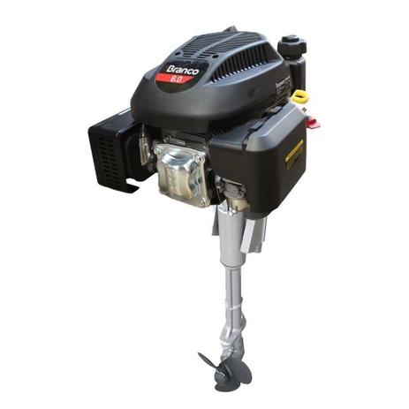 Rabeta Vertical com Motor a Gasolina 6,0 cv Branco - Proposto Menor preço em Rabeta Vertical com Motor a Gasolina 6,0 cv Branco - Proposto