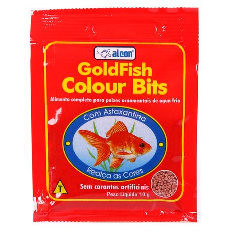 Ração Alcon Goldfish Colour Bits 10g Menor preço em Ração Alcon Goldfish Colour Bits 10g