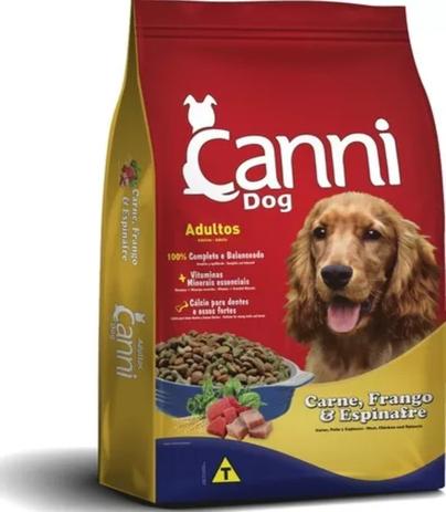 Ração Canni Dog Adultos Carne, Frango Espinafre 22kg - Cani dog Menor preço em Ração Canni Dog Adultos Carne, Frango Espinafre 22kg - Cani dog