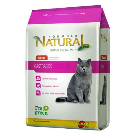 Ração Fórmula Natural Gatos Castrados-7 Kg - Adimax Menor preço em Ração Fórmula Natural Gatos Castrados-7 Kg - Adimax