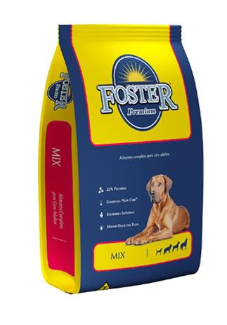 Ração Foster Premium Mix Para Cães Adultos 15kg Menor preço em Ração Foster Premium Mix Para Cães Adultos 15kg