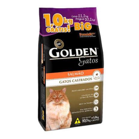 Ração Golden para Gatos Adultos Castrados Sabor Salmão 11,1kg Big é boa?