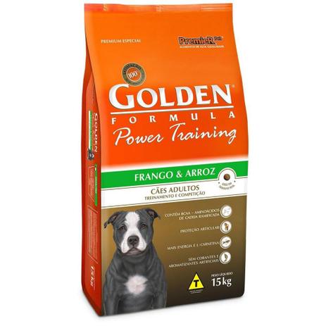 Ração Golden Power Training Cães Adultos Sabor Frango e Arroz 15kg Menor preço em Ração Golden Power Training Cães Adultos Sabor Frango e Arroz 15kg