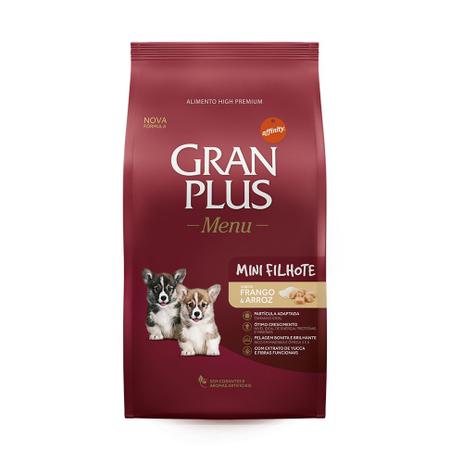 Ração Guabi Gran Plus Menu Mini Sabor Frango e Arroz para Cães Filhotes de Raças Pequenas Menor preço em Ração Guabi Gran Plus Menu Mini Sabor Frango e Arroz para Cães Filhotes de Raças Pequenas