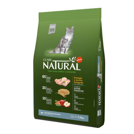 Ração guabi natural gatos senior Clearance