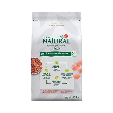 Ração Guabi Natural Obesos para Cães de Porte Médio e Grande - 10,1kg Menor preço em Ração Guabi Natural Obesos para Cães de Porte Médio e Grande - 10,1kg