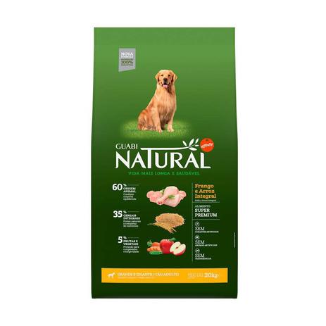 Ração guabi natural 20kg raças grandes Clearance