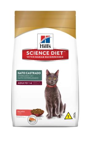 Ração Hills Science Diet Felino Adulto Castrado sabor Salmão - Saco 1,5kg - Hills pet nutrition Menor preço em Ração Hills Science Diet Felino Adulto Castrado sabor Salmão - Saco 1,5kg - Hills pet nutrition