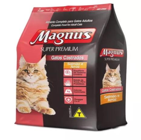 Ração Magnus Super Prem.Gato Castrado Salmão e Arroz 10,1 kg é boa?