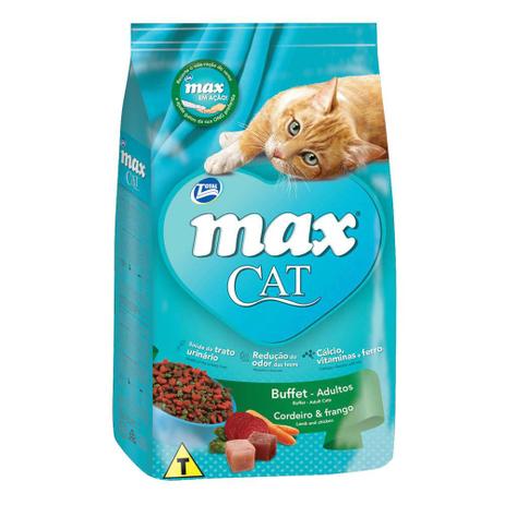 Ração Max Cat Buffet Para Gatos Adultos Sabor Cordeiro E Frango - 20kg - Total Menor preço em Ração Max Cat Buffet Para Gatos Adultos Sabor Cordeiro E Frango - 20kg - Total
