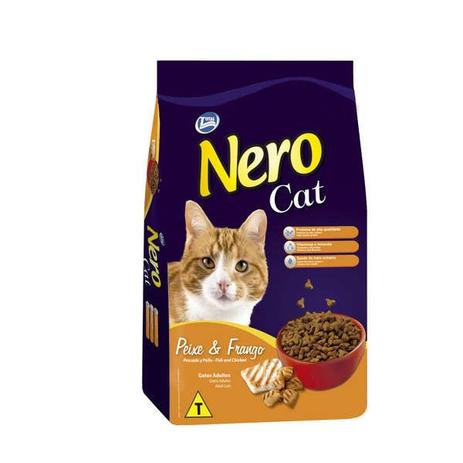 Ração Nero Cat Peixe e Frango para Gatos Adultos 20KG - Total Menor preço em Ração Nero Cat Peixe e Frango para Gatos Adultos 20KG - Total
