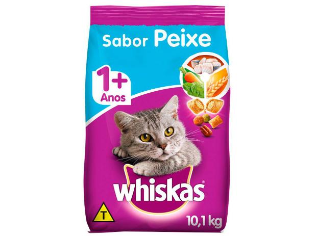 Ração para Gato Premium Whiskas Peixe Adulto - 10,1kg