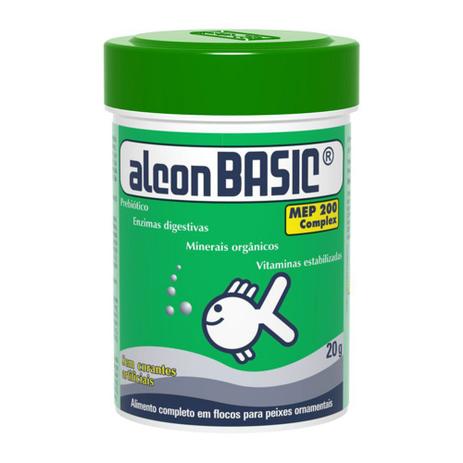 Ração Para Peixes de aquário Alcon Basic alimento completo em flocos para peixes 20g Menor preço em Ração Para Peixes de aquário Alcon Basic alimento completo em flocos para peixes 20g