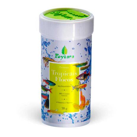 Ração Para Peixes Poytara Tropicais Flocos 30g Menor preço em Ração Para Peixes Poytara Tropicais Flocos 30g