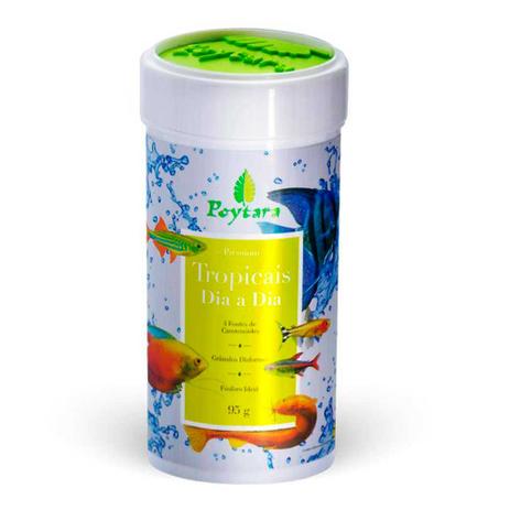 Ração Peixes Tropicais Dia A Dia 95g Poytara Menor preço em Ração Peixes Tropicais Dia A Dia 95g Poytara