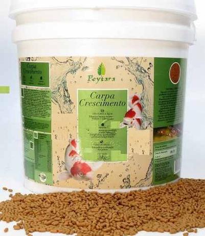 Ração Poytara Carpa Crescimento Balde 3kg Menor preço em Ração Poytara Carpa Crescimento Balde 3kg