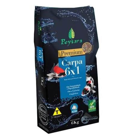 Ração Poytara Mix Premium 6x1 6kg Carpas Lago Menor preço em Ração Poytara Mix Premium 6x1 6kg Carpas Lago