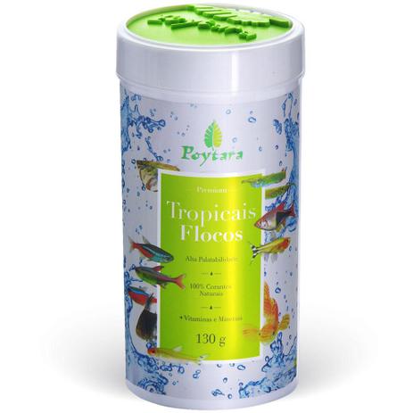 Ração Poytara Tropicais Flocos 130g Menor preço em Ração Poytara Tropicais Flocos 130g
