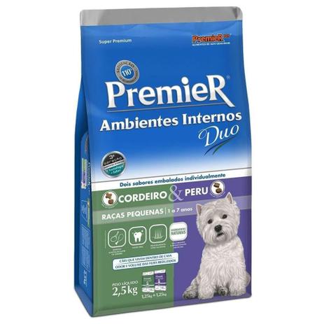 Ração Premier Ambientes Internos Duo Cães Adultos Raças Pequenas Sabor Cordeiro e Peru - Premier Pet é ruim? Ração Premier Ambientes Internos Duo Cães Adultos Raças Pequenas Sabor Cordeiro e Peru - Premier Pet é boa?